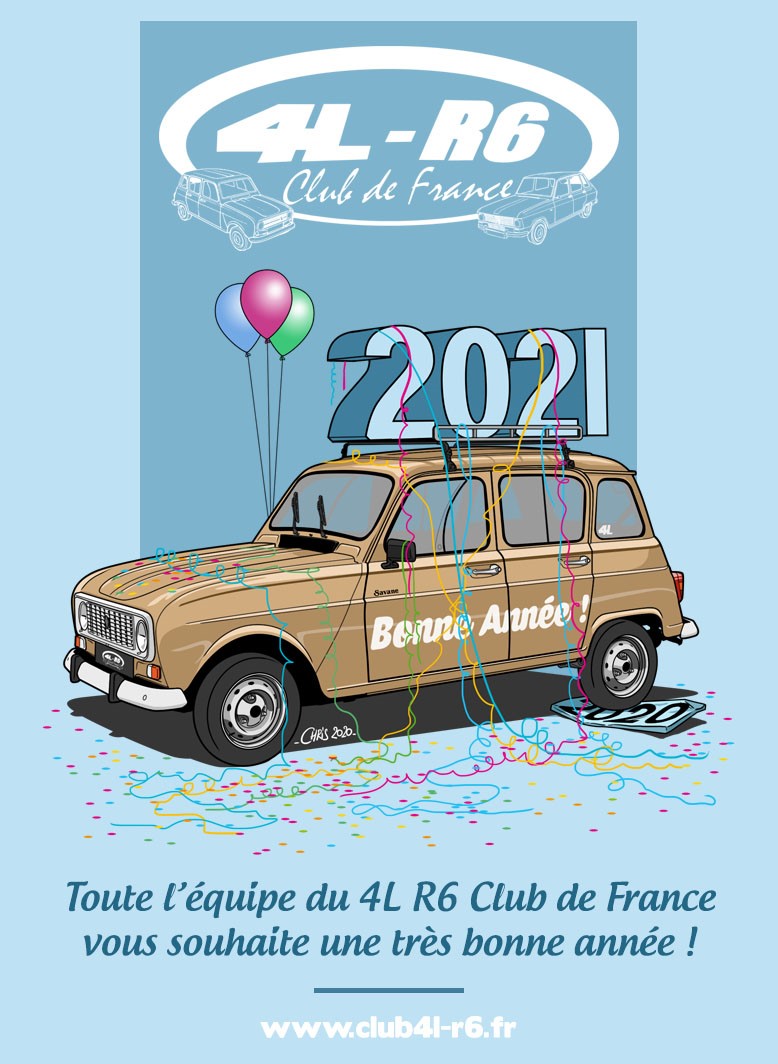 BONNE ANNEE 2021 4L R6 Club de France
